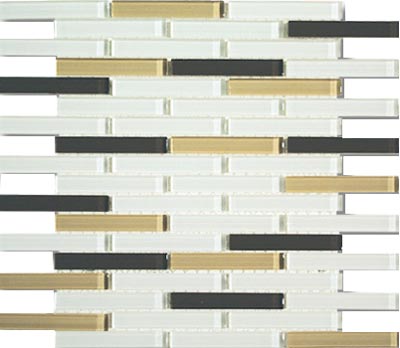 Mirage Tile Mirage Tile Glass Mosaic Blends 5 / 8 X 4 Vineyard Tile  &  Stone