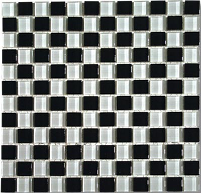 Mirage Tile Mirage Tile Chessboard 1 X 1 Black White Tile  &  Stone