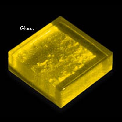 Mirage Tile Mirage Tile Glass Mosaic Plain Color 1 X 1 Gold Glossy Tile  &  Stone