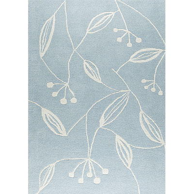 MAT The Basics Mat The Basics Flora 6 X 8 Blue Area Rugs