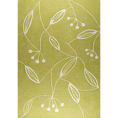 MAT The Basics Mat The Basics Flora 7 X 10 Green Area Rugs