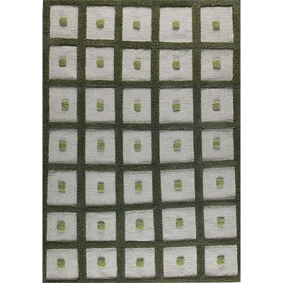 MAT The Basics Mat The Basics Frame 5 X 7 Green Area Rugs