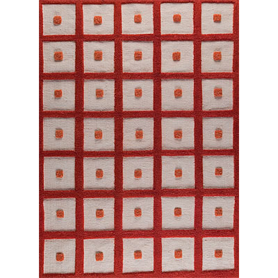 MAT The Basics Mat The Basics Frame 5 X 7 Orange Area Rugs