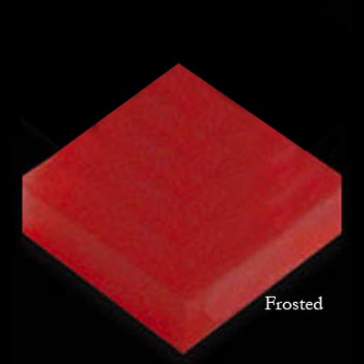 Mirage Tile Mirage Tile Glass Mosaic Plain Color 2 X 2 Ruby Red Frosted Tile  &  Stone