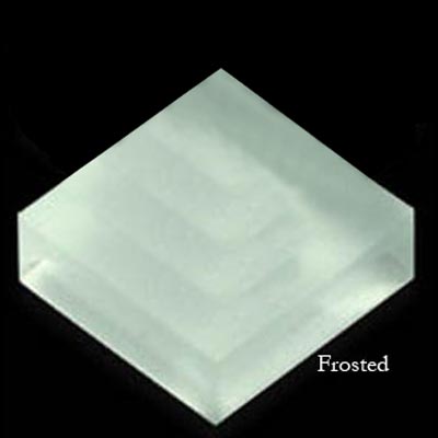 Mirage Tile Mirage Tile Glass Mosaic Plain Color 1 X 1 Plain White Frosted Tile  &  Stone