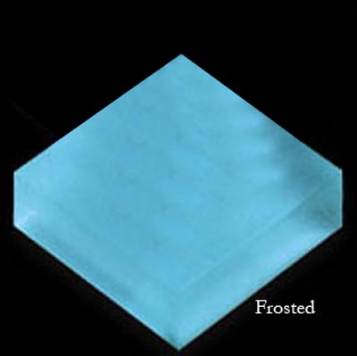 Mirage Tile Mirage Tile Glass Mosaic Plain Color 1 X 1 Virgin Blue Frosted Tile  &  Stone