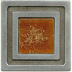 Miila Studios Miila Studios Aluminum Milan 4 X 4 Milan With Dark Amber Tile  &  Stone