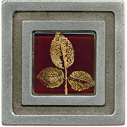 Miila Studios Miila Studios Aluminum Milan 4 X 4 Milan With Small Leaves Tile  &  Stone