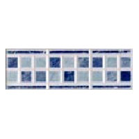 Dune Dune Emphasis Ceramic Borders Professional 3 1 / 4 X10 Atenas Azul Tile  &  Stone