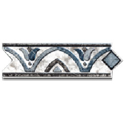 Dune Dune Emphasis Ceramic Borders Professional 3 1 / 4 X10 Berlin Gris Tile  &  Stone