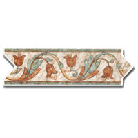 Dune Dune Emphasis Ceramic Borders Professional 3 1 / 4 X10 Elisa Beige Tile  &  Stone