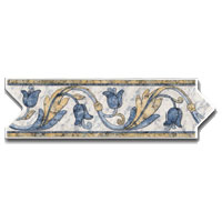 Dune Dune Emphasis Ceramic Borders Professional 3 1 / 4 X10 Elisa Gris Tile  &  Stone
