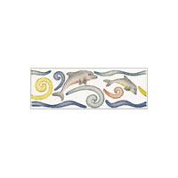 Dune Dune Emphasis Ceramic Borders Wall 2 3 / 4x8 Flipper-1 Tile  &  Stone