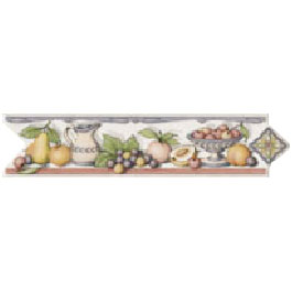 Dune Dune Emphasis Ceramic Borders Wall 2 3 / 4x10 Bodegon Ii Tile  &  Stone
