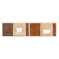 Dune Dune Emphasis Ceramic Borders Wall 2x8 Cafe Tile  &  Stone