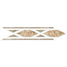 Dune Dune Emphasis Ceramic Borders Wall 2x8 Cuarzo Beige Tile  &  Stone