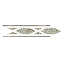Dune Dune Emphasis Ceramic Borders Wall 2x8 Cuarzo Verde Tile  &  Stone