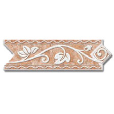 Dune Dune Emphasis Ceramic Borders Wall 3 1 / 8x10 Diana Siena Tile  &  Stone