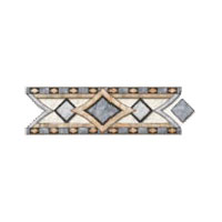Dune Dune Emphasis Ceramic Borders Wall 3 1 / 8x10 Imperia Azul Tile  &  Stone