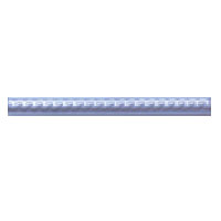 Dune Dune Emphasis Ceramic Listellos Listello 3 / 4x8 Barley Twist Pincelado Azul Tile  &  Stone