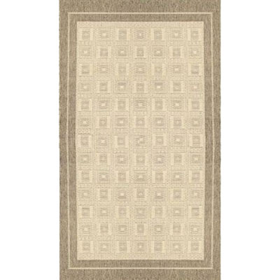 Stepco Stepco Patio Rugs 10x12 1309 Cream Brown Area Rugs