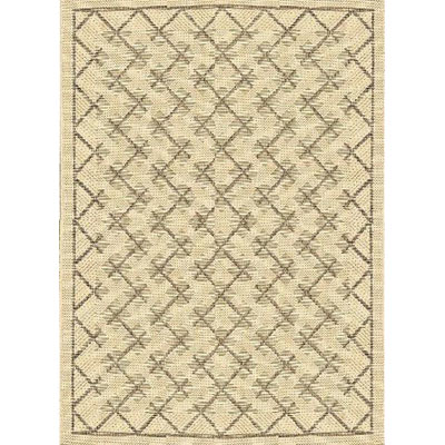 Stepco Stepco Patio Rugs 10x12 724 Cream Brown Area Rugs