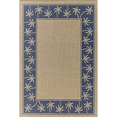 Stepco Stepco Patio Rugs 10x12 S04 Cream Blue Area Rugs