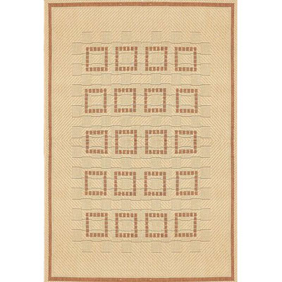 Stepco Stepco Patio Rugs 4.8 X 6.8 027 Cream Terra Area Rugs