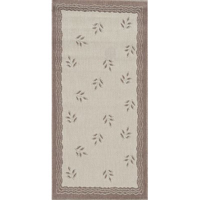 Stepco Stepco Patio Rugs 4.8 X 6.8 1302 Cream Brown Area Rugs