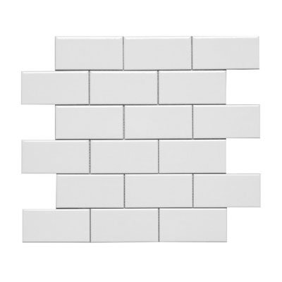 Adex USA Adex Usa Hampton Mosaic 2 X 4 White Tile  &  Stone