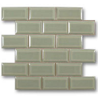 Adex USA Adex Usa Hampton Mosaic Beveled 2 X 4 Green Tile  &  Stone