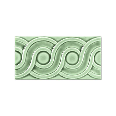 Adex USA Adex Usa Hampton Listello Classic 3 X 6 Green Tile  &  Stone