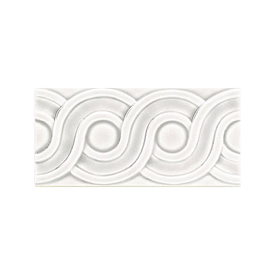 Adex USA Adex Usa Hampton Listello Classic 3 X 6 White Tile  &  Stone