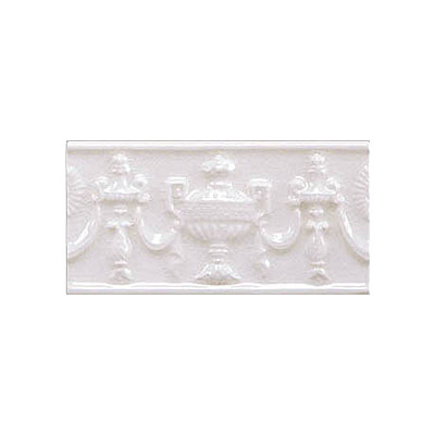 Adex USA Adex Usa Hampton Listello Empire 3 X 6 White Tile  &  Stone