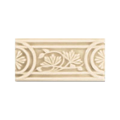 Adex USA Adex Usa Hampton Listello Flower 3 X 6 Sand Tile  &  Stone
