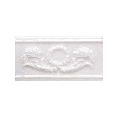 Adex USA Adex Usa Hampton Listello Renaissance 3 X 6 White Tile  &  Stone