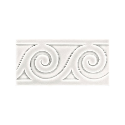 Adex USA Adex Usa Hampton Listello Sea 3 X 6 White Tile  &  Stone