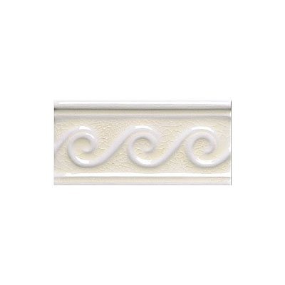 Adex USA Adex Usa Hampton Listello Waves 3 X 6 Bisque Tile  &  Stone