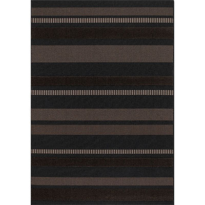 Couristan Couristan Sunscape 2 X 12 Runner Bondi Stripe Chocolate Ebony Area Rugs