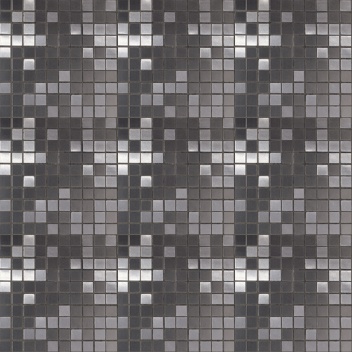Mannington Mannington Accent Gallery 1 X 1 Mosaic Brushed Stainless Steel Tile  &  Stone