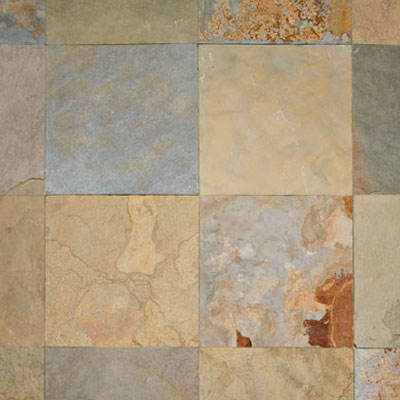 ASC Slate Asc Slate Mayan Riviera Slate 16 X 16 Tribal Ridge Tile  &  Stone