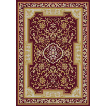 Orian Rugs Orian Rugs Magic 5 X 7 Provence Burgundy Area Rugs