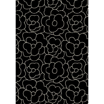 Orian Rugs Orian Rugs Carolina Fleece 8 X 11 Rosey Black Area Rugs