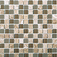 Mirage Tile Mirage Tile Glass  &  Stone Mosaic 1 X 1 Mgs106 Tile  &  Stone