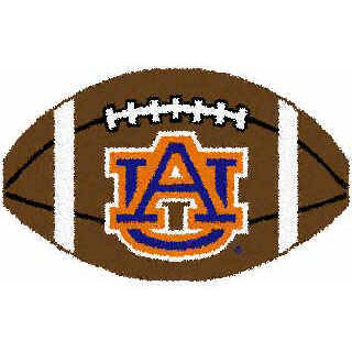 Logo Rugs Logo Rugs Auburn University Auburn Football 1 X 2 Area Rugs