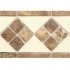 Daltile Tumbled Stone Combination Listello Almond/