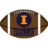Logo Rugs Illinois University Illinois Football 3 X 6 Area Rugs