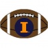 Logo Rugs Illinois University Illinois Football 2 X 2 Area Rugs