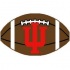 Logo Rugs Indiana University Indiana Football 2 X 2 Area Rugs