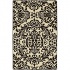Harounian Rugs International Damask 6 X 9 Ivory/black Area Rugs